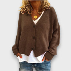 Shamira – Strickcardigan in Braun