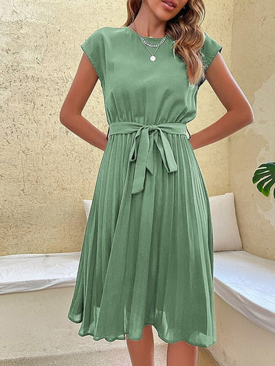 Brittany - Minikleid mit kurzen Ärmeln und Falten