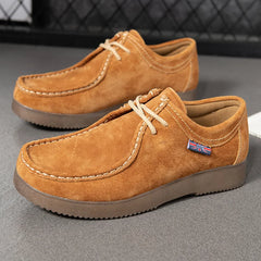 Casual Wildleder Mokassin Schuhe für Männer in Braun
