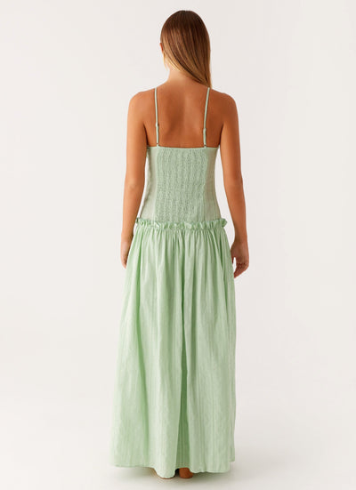 MELANIE - Drop Waist Maxi Kleid