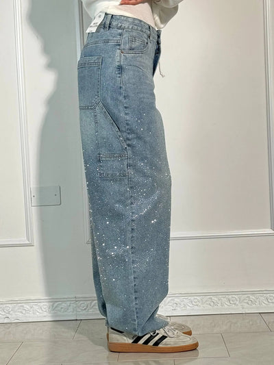 Mila™ - Hose mit hohem Bund, weitem Bein und geknöpften Taschen
