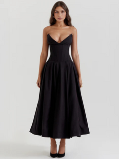 LA LUMIÈRE MIDIKLEID in Schwarz
