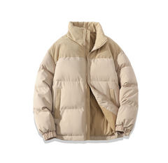 Warme, winterliche Herrenjacke in Beige