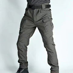 Robuste und wasserabweisende Herren-Outdoorhose in Grau