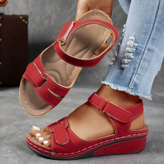 Selina | Zeitlose Sandalen Damen für stilbewusste Frauen in Rot