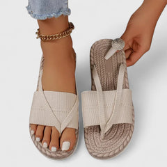 Nora | Stilvolle Sandalen Damen Elegant in Sand Beige