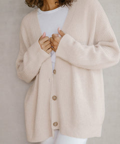 Damen-Cardigan mit Knopfleiste | Lässig in Rosa
