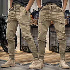 Dehnbare Cargo-Jogginghose für Herren in Khaki