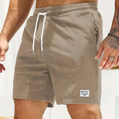 Joshua | Herren Legere strukturierte Shorts in Khaki