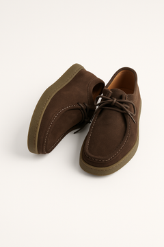 Kilian – Wildleder Schnürschuhe Herren Profilsohle Robust Elegant in Braun