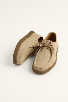 Kilian – Wildleder Schnürschuhe Herren Profilsohle Robust Elegant in Beige