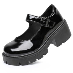Nadine | Klassische Mary Jane Dirndl Schuhe in Schwarz