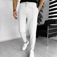 Klemens - Jogginghose mit Bund für Herren in Weiß