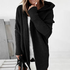 Lara - Bequeme Strickjacke in Schwarz