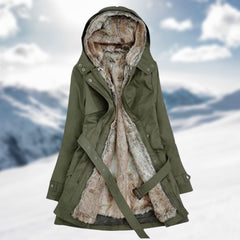 Hedda - Moderner und komfortabler Parka in Grün