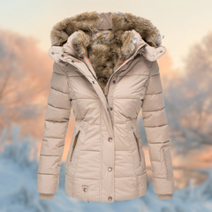 Sally - Damen Winterjacke in Beige
