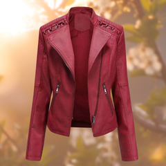 DEBY- Die stylische und einzigartige Lederjacke in Rot