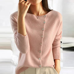 Wanda | Weiche Feminine Strickjacke in Rosa