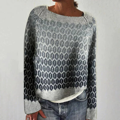 Lässiger Grauer Pullover für Frauen