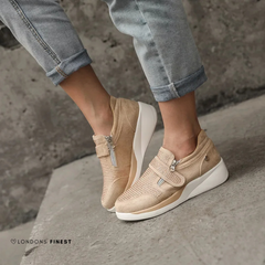 Zoey | Fußgewölbestütze Geformtes Fußbett Schuhe in Beige