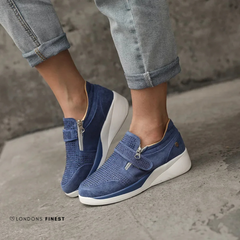 Zoey | Fußgewölbestütze Geformtes Fußbett Schuhe in Blau