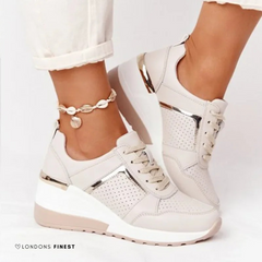 Joanna | Fußgewölbestütze Geformtes Fußbett Schuhe in Beige