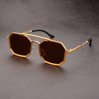 Stilvolle Geometrische Sonnenbrille für Herren | Klassisches Design