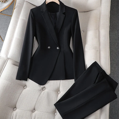 Elena | Executive Blazer Set in Perle Black