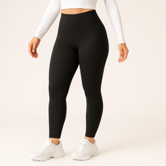 Lea | Dehnbare Winterleggings in Dunkelgrau