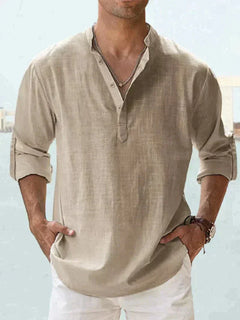 Amari - Herren Sommerhemd in Beige