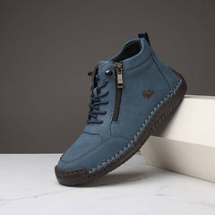 Leni™ - Ergonomische Ledersneaker in Blau