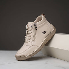 Leni™ - Ergonomische Ledersneaker in Elfenbein