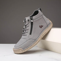 Leni™ - Ergonomische Ledersneaker in Grau