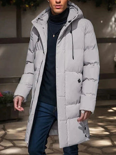 Leon | Elegante Winterjacke für Herren Wasserabweisend in Grau