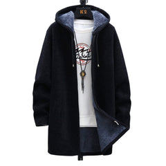 Quinn - Strickjacke mit Kapuze in Schwarz