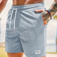 Joshua | Herren Legere strukturierte Shorts in Hellblau