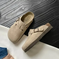 Enrico – Retro-Herren-Clogs – Outdoor-Slipper in Khaki