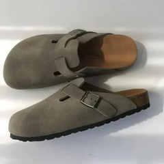 Enrico – Retro-Herren-Clogs – Outdoor-Slipper in Grau