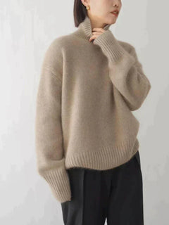 Lynn | Rollkragenpullover in Khaki
