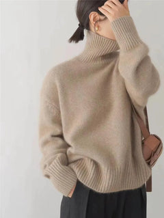 Dionella - Strickpullover - Rollkragen in Khaki