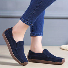 LiviaFlex™ – Modische Damen Loafer mit ultraweicher Komfortsohle in Blau
