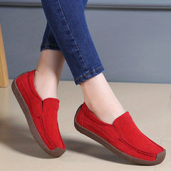 LiviaFlex™ – Modische Damen Loafer mit ultraweicher Komfortsohle in Rot