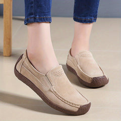 LiviaFlex™ – Modische Damen Loafer mit ultraweicher Komfortsohle in Apricot