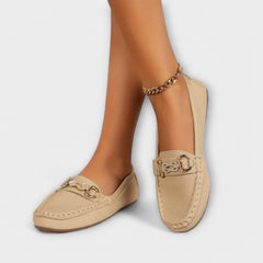 Elena | Edle Loafer für stilvolle Frauen in Khaki