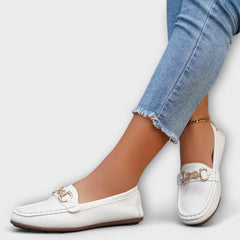 Elena | Edle Loafer für stilvolle Frauen in Weiß