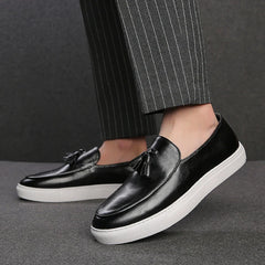 Loafers Toledo - Elegantes echtes Leder im italienischen Stil in Schwarz