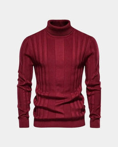 Lucas | Herren Pullover Hoher Kragen – Rollkragen Pullover Herren in Rot