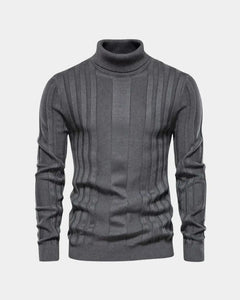 Lucas | Herren Pullover Hoher Kragen – Rollkragen Pullover Herren in Dunkelgrau
