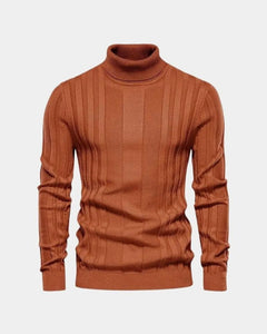 Lucas | Herren Pullover Hoher Kragen – Rollkragen Pullover Herren in Braun