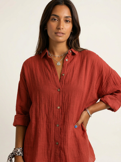 Luftige Damenbluse - Guusje in Rot